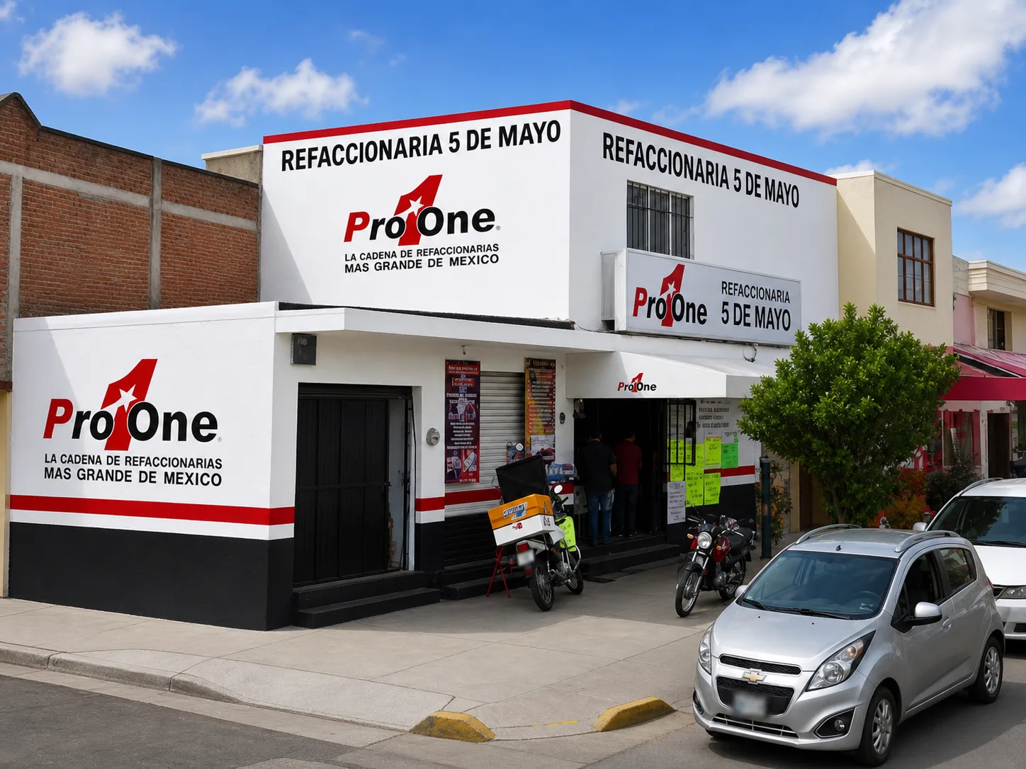 Fachada de Refaccionaria 5 de Mayo en C. Pedro García Conde 625, Guadalajara